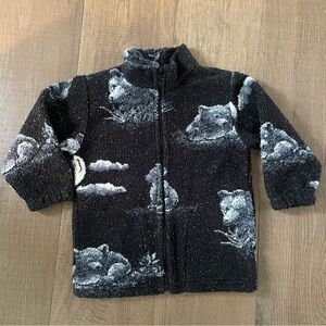 Kids Vintage Mazmania Bear Fleece jacket Size M (4/5)